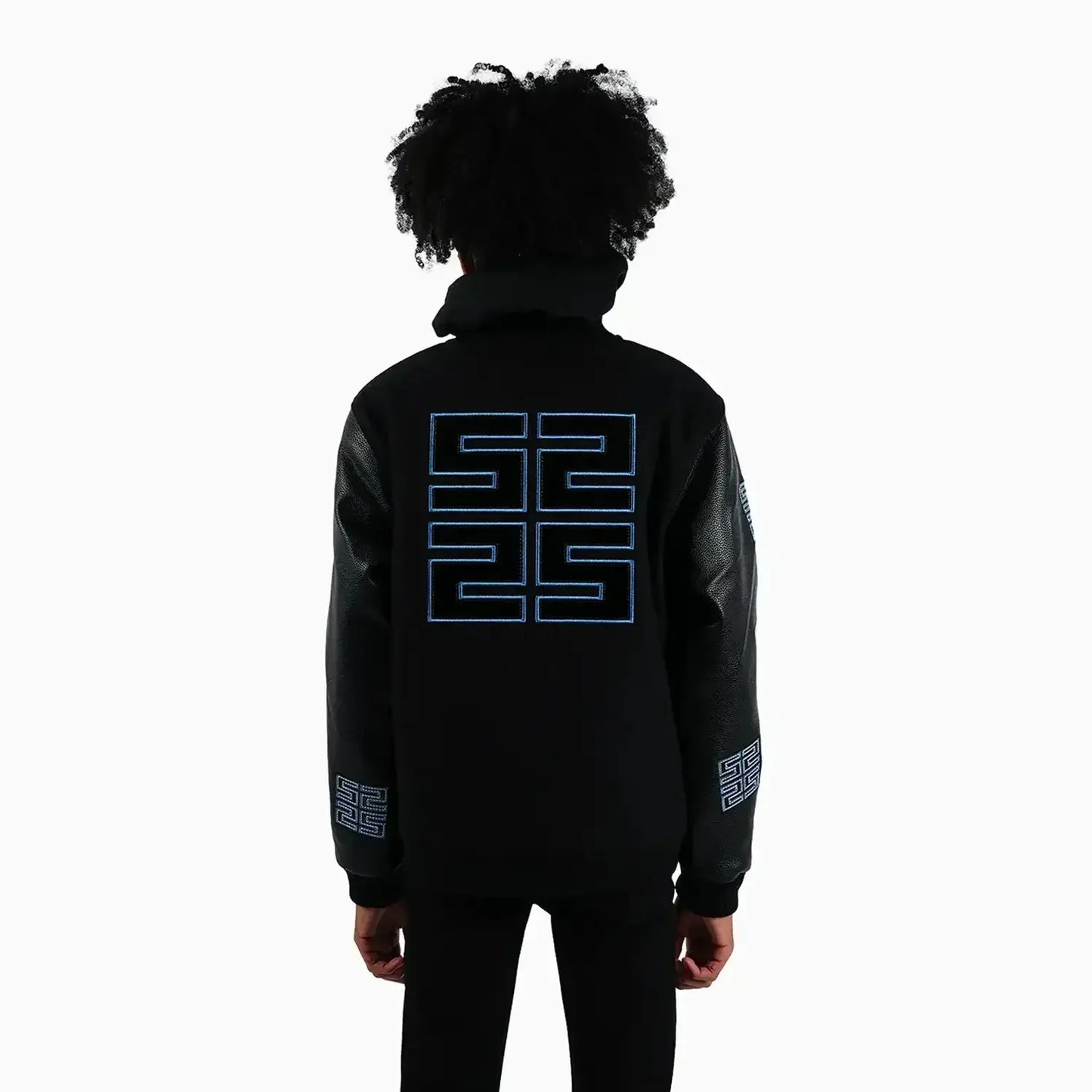 Kid's Reflective Wool Varsity Jacket