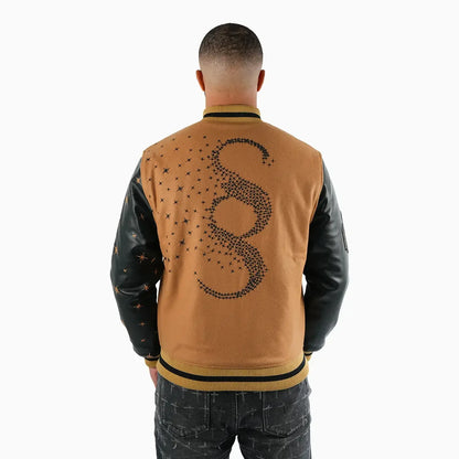 Men's Faded Wool Varsity Jacket