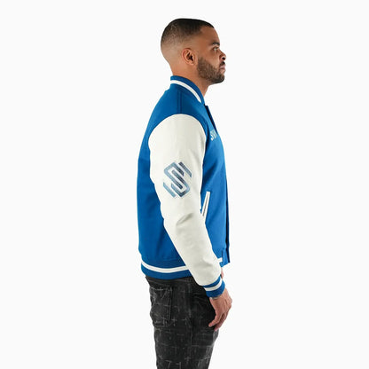 Men's Faded Wool Varsity Jacket