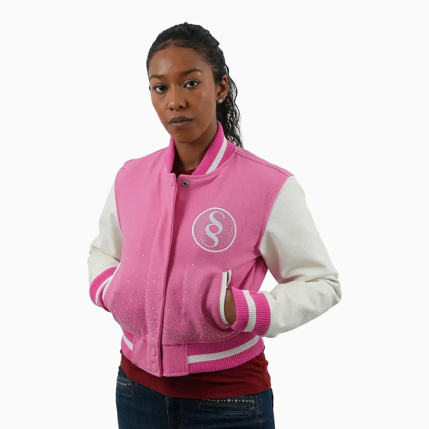 Women's Imperial Crest Wool Varsity Jacket
