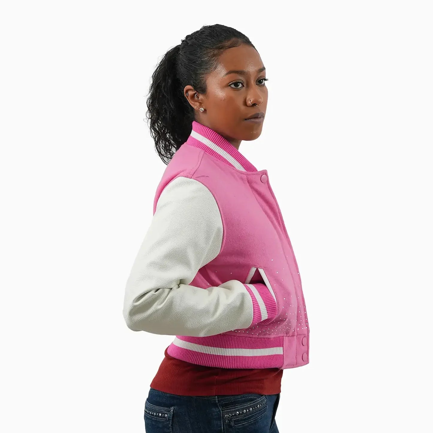 Women's Imperial Crest Wool Varsity Jacket