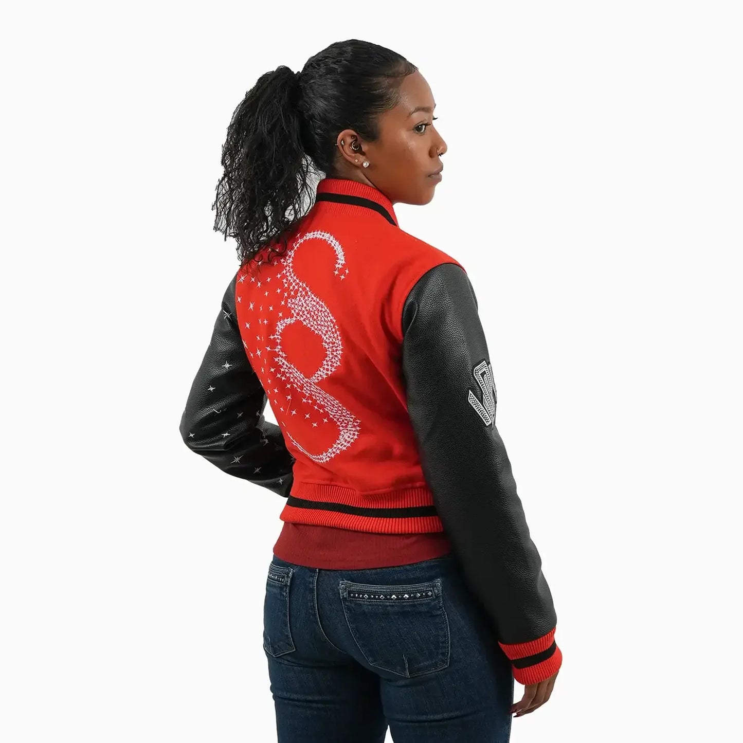 Women's Faded Wool Varsity Jacket