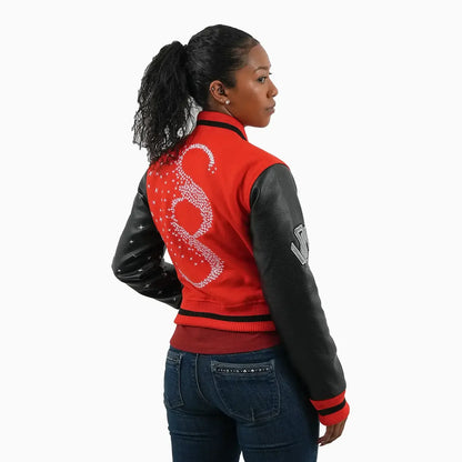 Women's Faded Wool Varsity Jacket