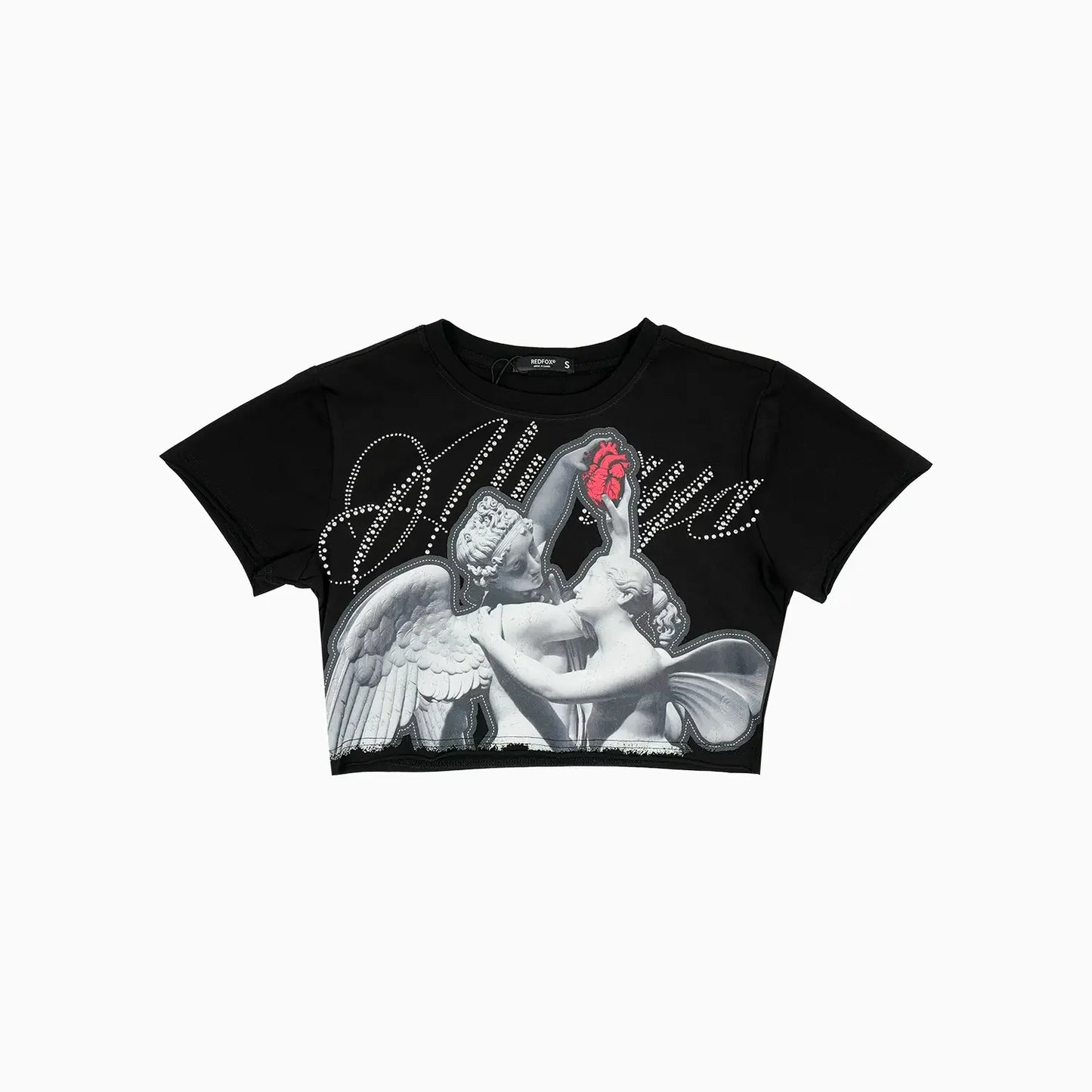 Women's Angel Graphic Crop T-Shirt