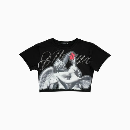 Women's Angel Graphic Crop T-Shirt