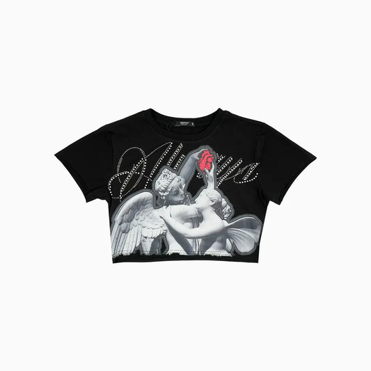 Women's Angel Graphic Crop T-Shirt