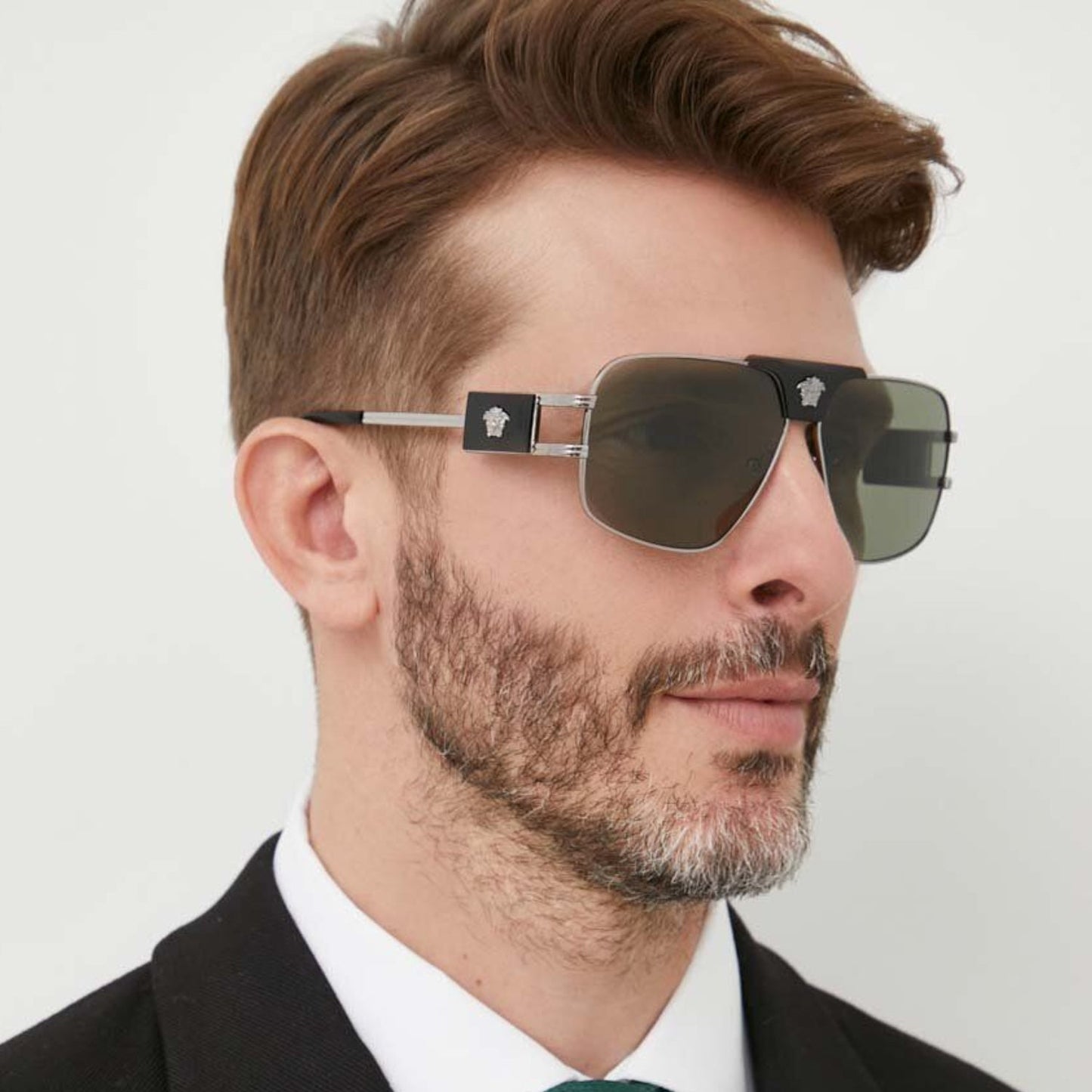 Men's Versace Special Project Aviator Sunglasses