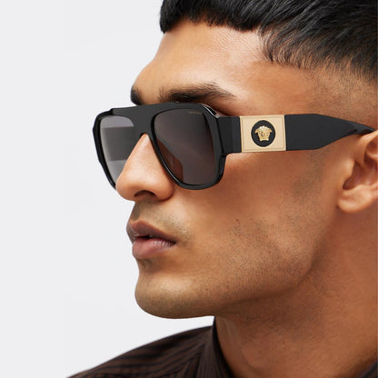 Men's Versace Macys Aviator Sunglasses