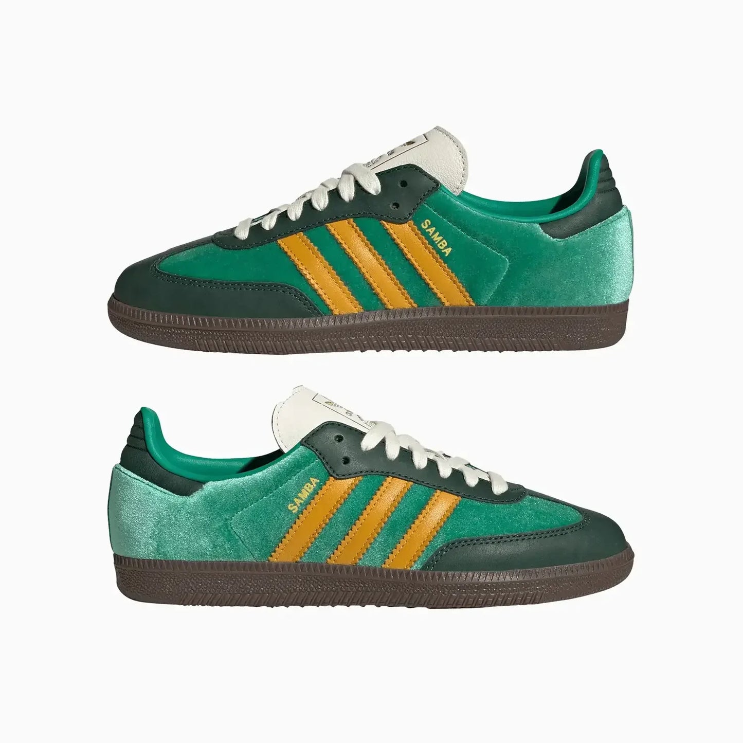 Women's Originals Samba OG "Green Preloved Yellow Velvet"
