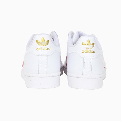 Women's Superstar "White Better Scarlet"
