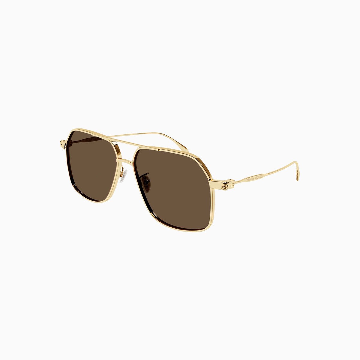 Men's Gold Brown Sunglasses