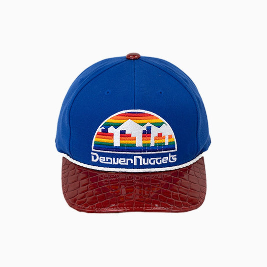Breyer's Buck 50 Denver Nuggets NBA Hat With Leather Visor