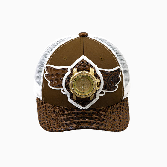 Breyer's Buck 50 Wool Trucker Hat With Leather Visor