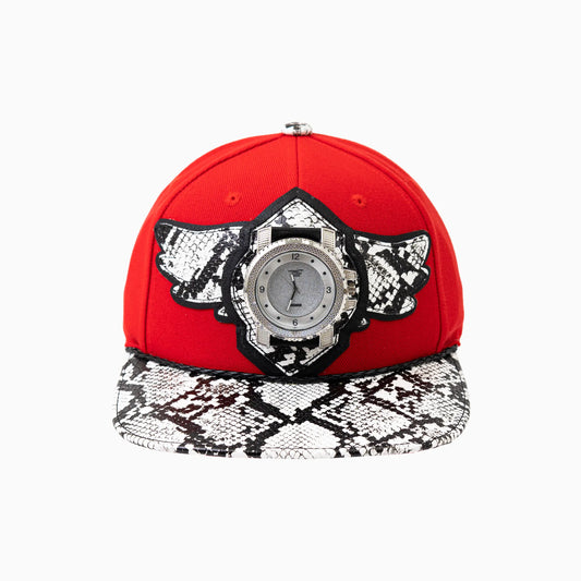 Breyer's Buck 50 Wool Watch Hat With Faux Snake Skin Visor