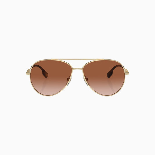 Women's Burberry Logo Pilot Sunglasses