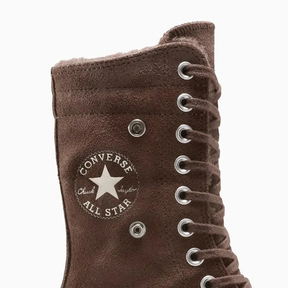 Women's All Star Fold Over Lift X-Hi Faux Fur