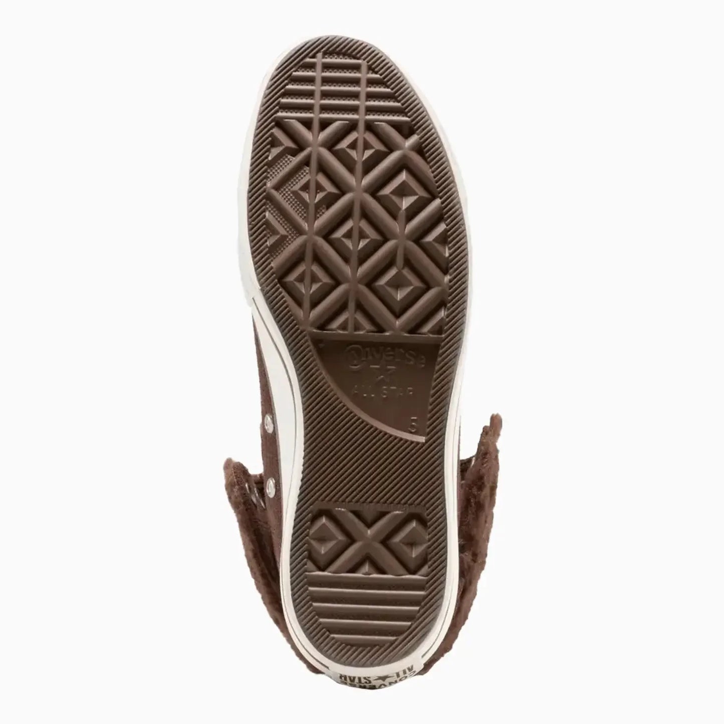 Women's All Star Fold Over Lift X-Hi Faux Fur