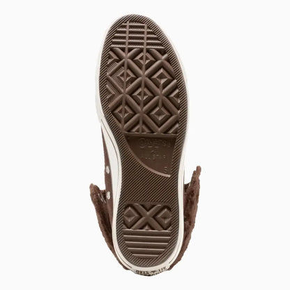 Women's All Star Fold Over Lift X-Hi Faux Fur