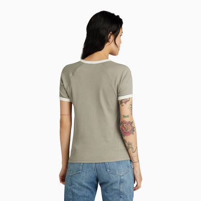 Women's Army Ringer Slim T-Shirt