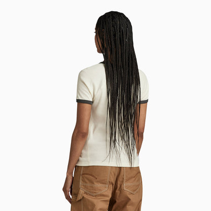 Women's Army Ringer Slim T-Shirt