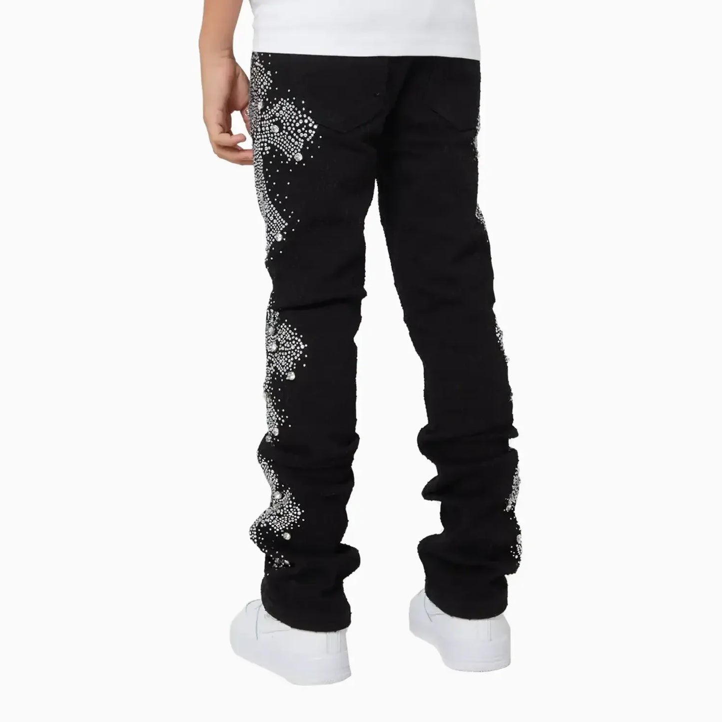 Kid's Distressed Cross Denim Pant