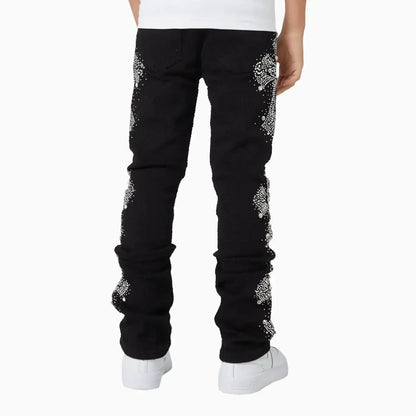 Kid's Distressed Cross Denim Pant