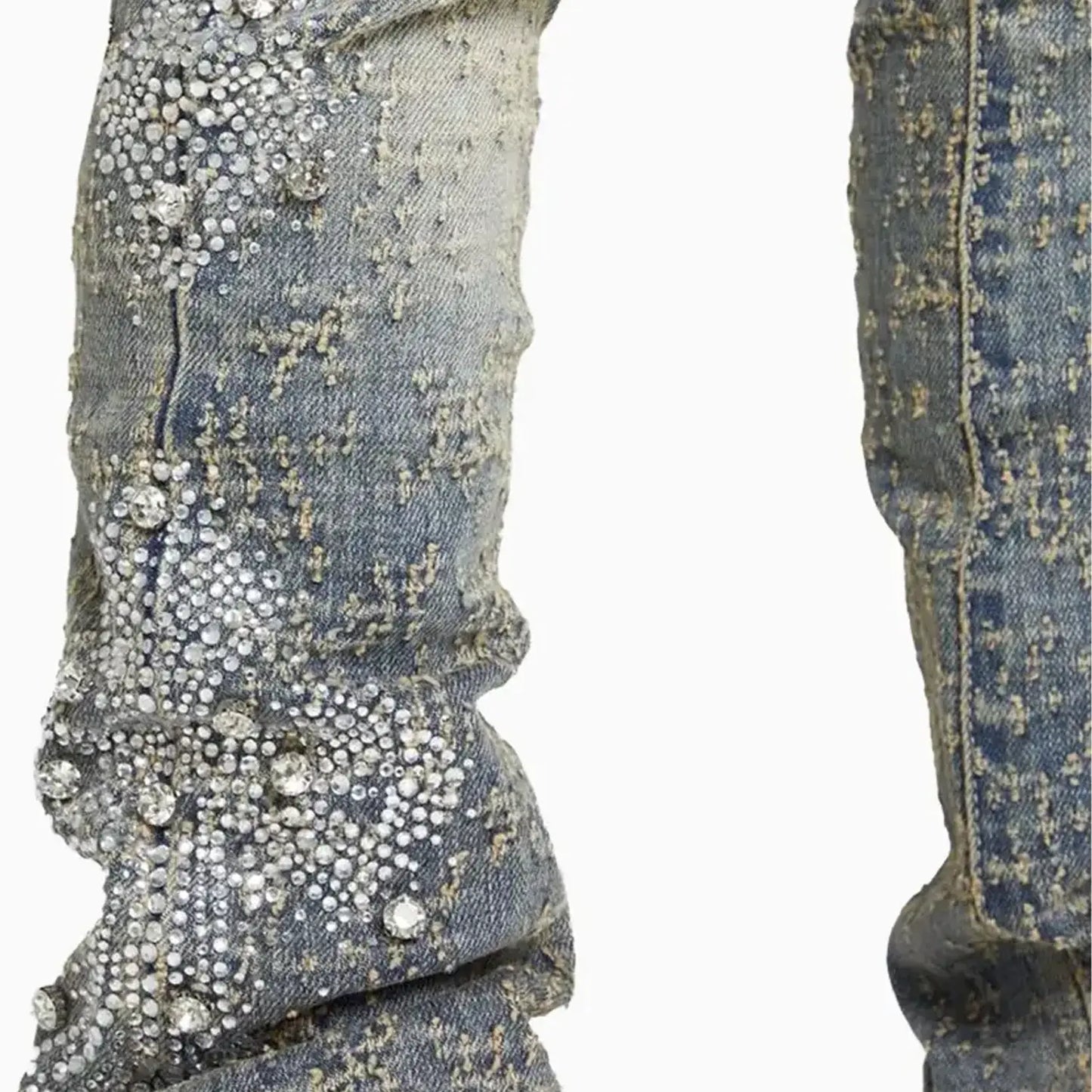 Kid's Distressed Cross Denim Pant