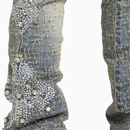 Kid's Distressed Cross Denim Pant