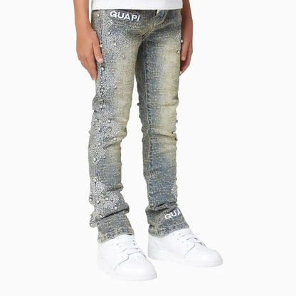 Kid's Distressed Cross Denim Pant
