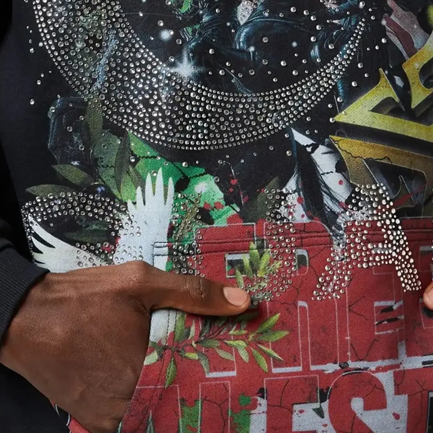 Men's Black Free Palestine Hoodie