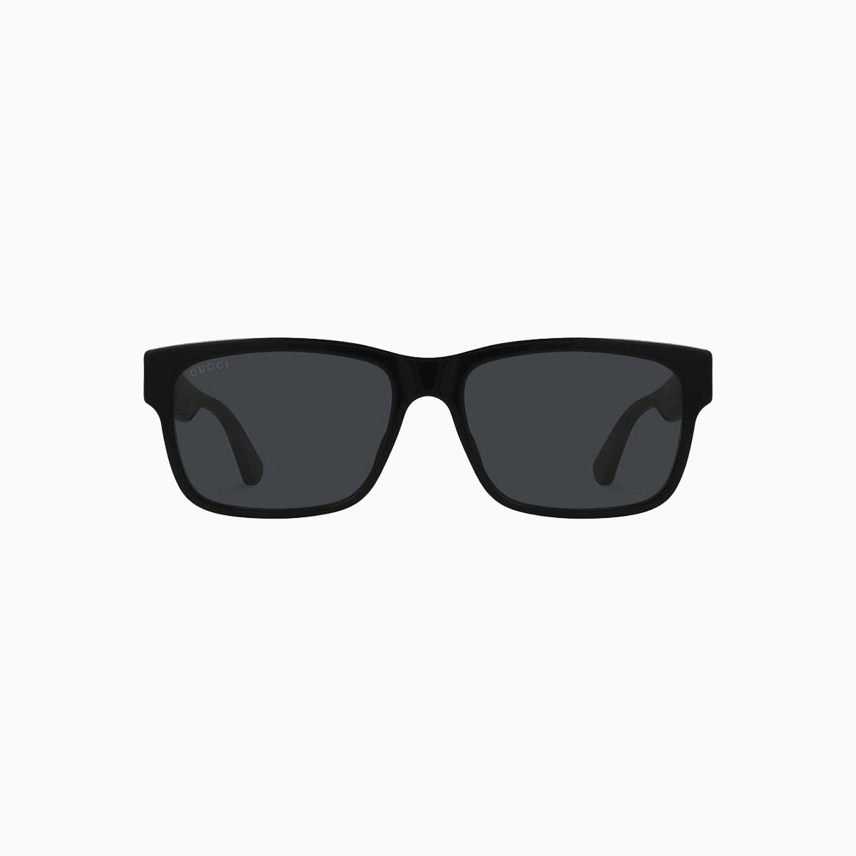 Men's Black Grey Square Sunglasses