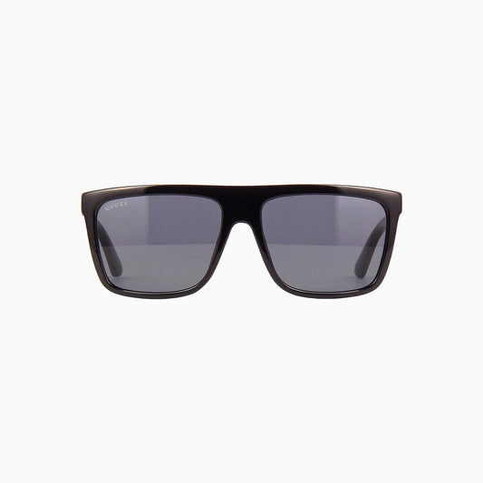Men's Gucci Logo Black Sunglasses