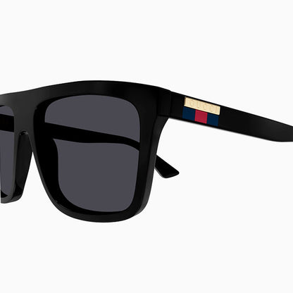 Men's Gucci Logo Black Sunglasses