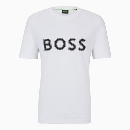 Men's Cotton Jersey Regular Fit T-Shirt With Logo Print