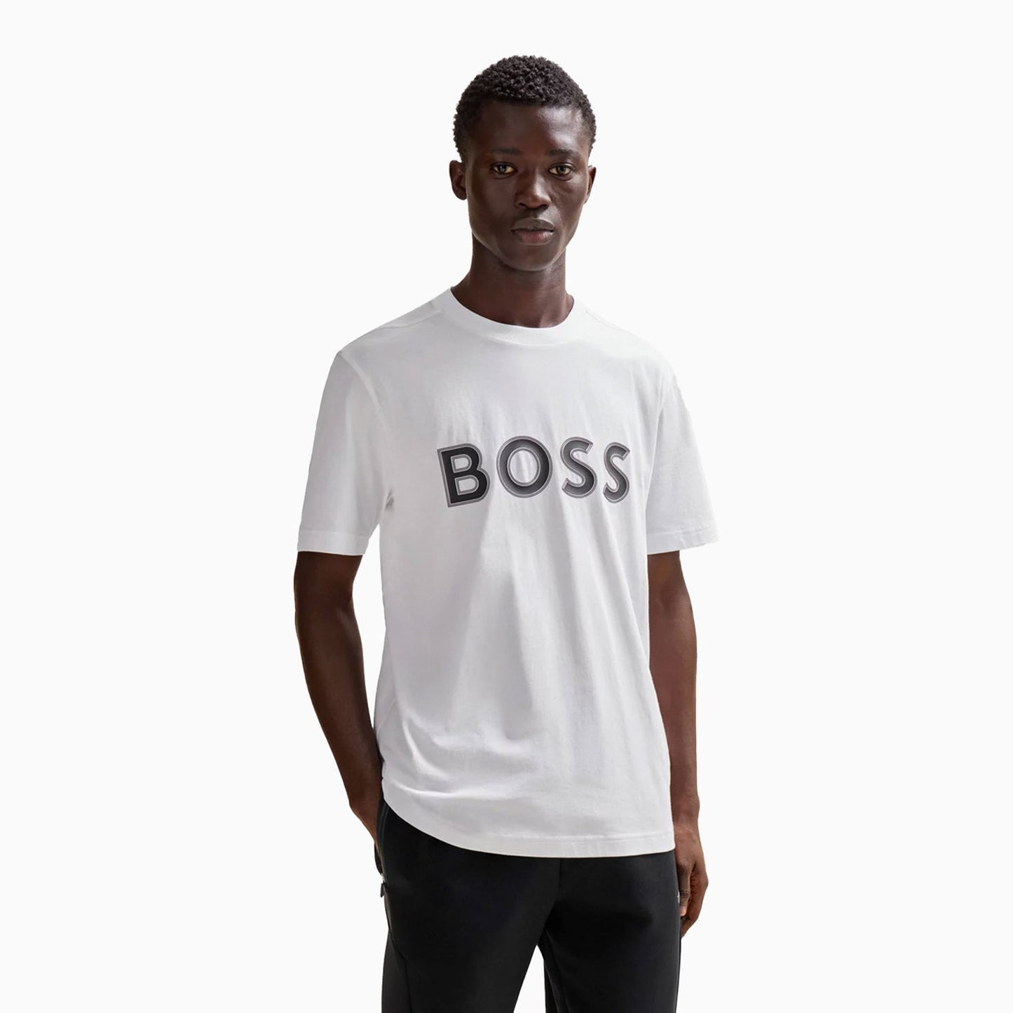 Men's Cotton Jersey Regular Fit T-Shirt With Logo Print