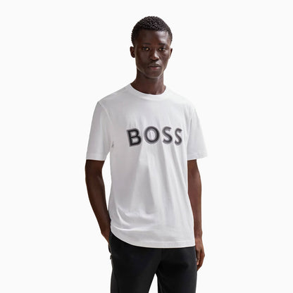 Men's Cotton Jersey Regular Fit T-Shirt With Logo Print