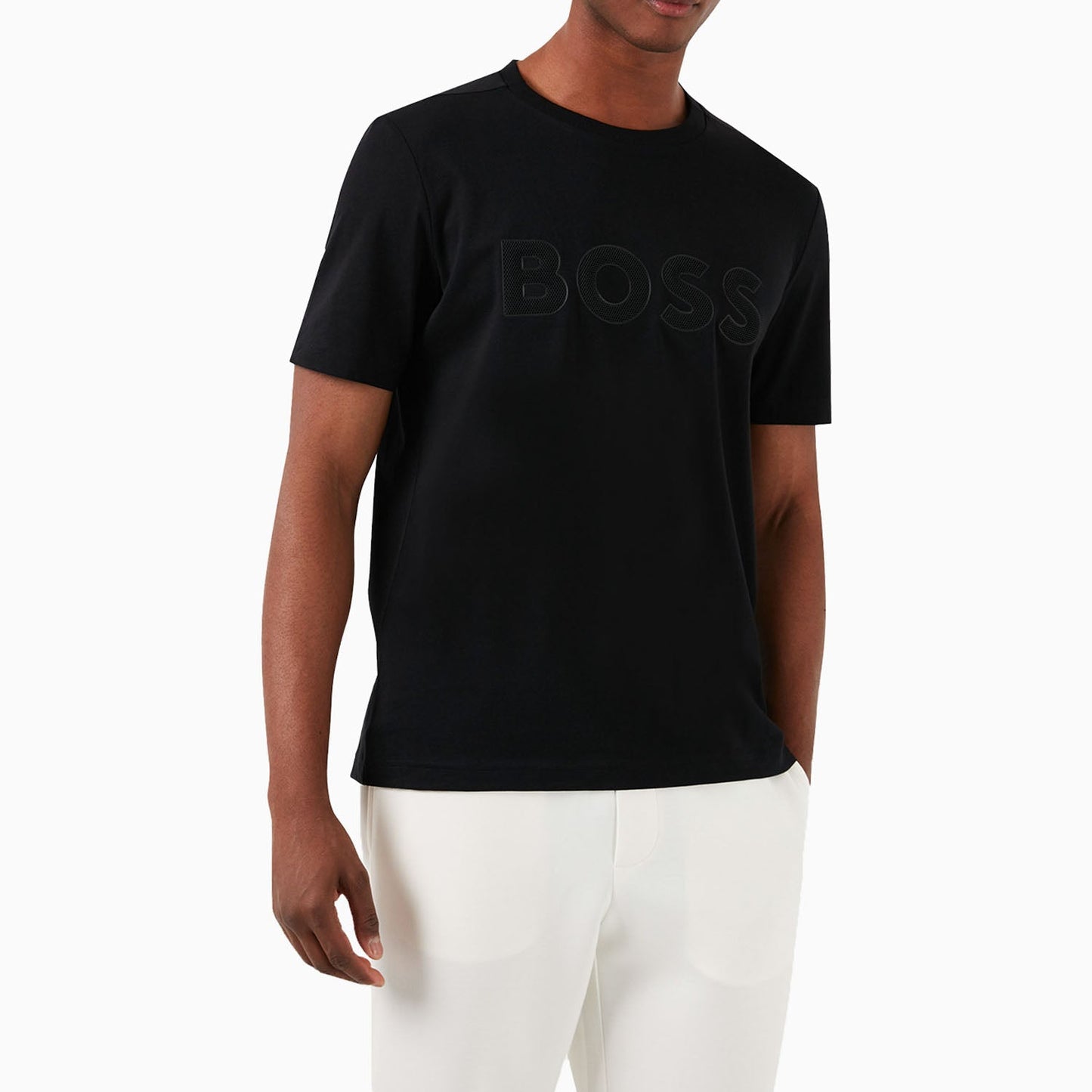 Men's Cotton Jersey Regular Fit T-Shirt With Mesh Logo