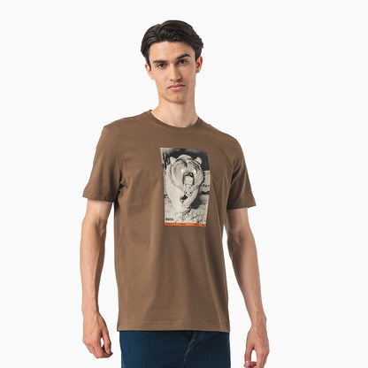 Men's Cotton Jersey Regular Fit T-Shirt With Seasonal Graphic Print