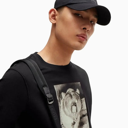 Men's Cotton Jersey Regular Fit T-Shirt With Seasonal Print