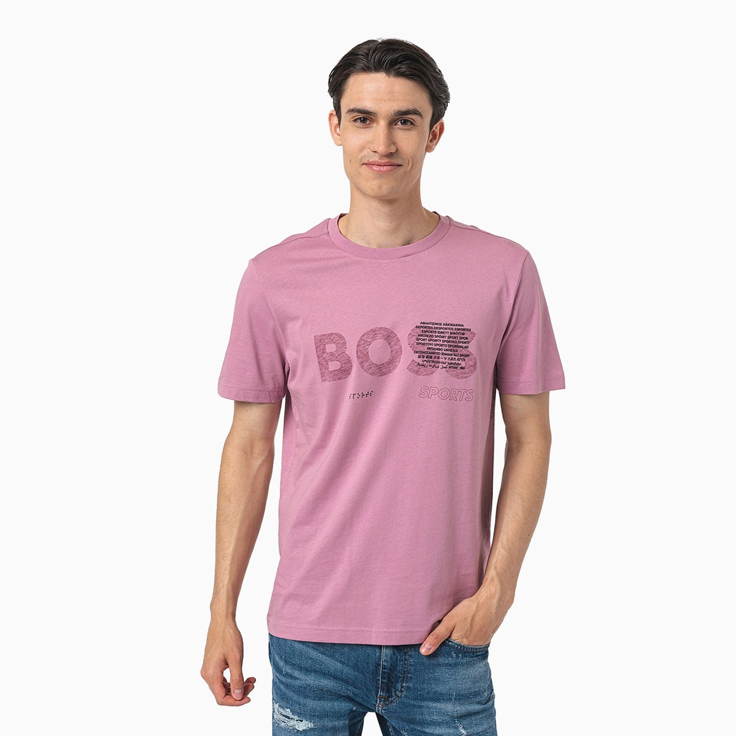 Men's Cotton Jersey Regular Fit T-Shirt With Signature Artwork