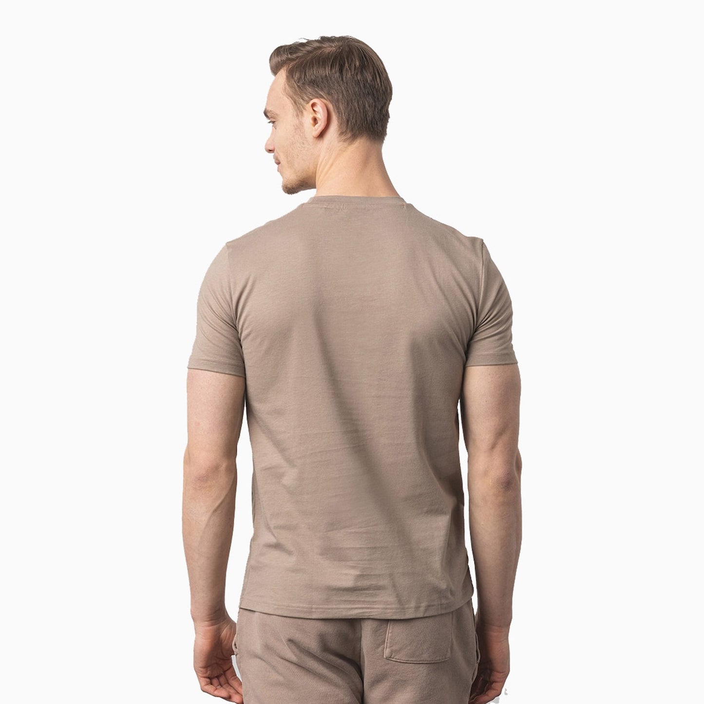 Men's Cotton Jersey T-Shirt With Rubber Print Logo