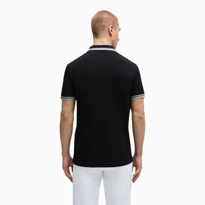 Men's Cotton-Pique Polo Shirt With Contrast Logo
