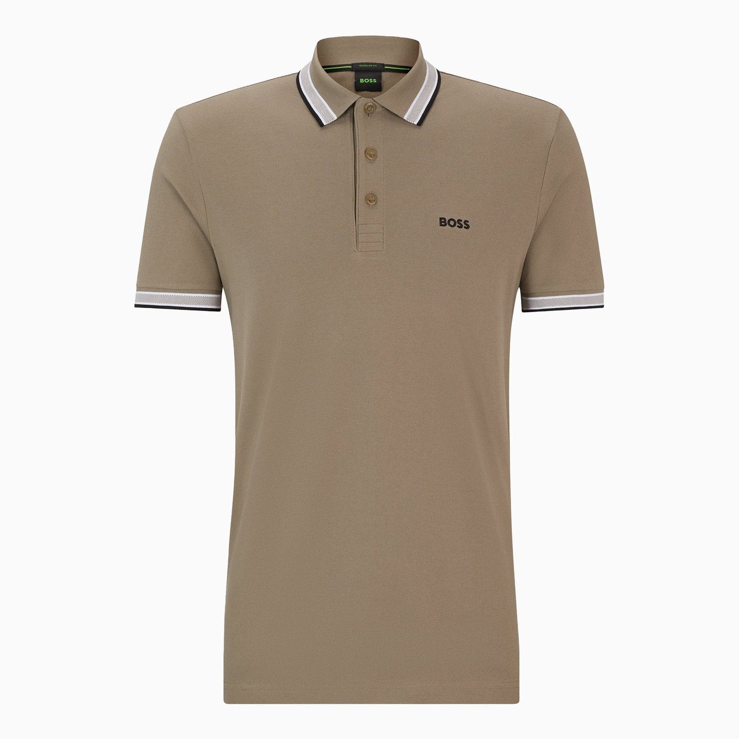 Men's Cotton-Pique Polo Shirt With Contrast Logo