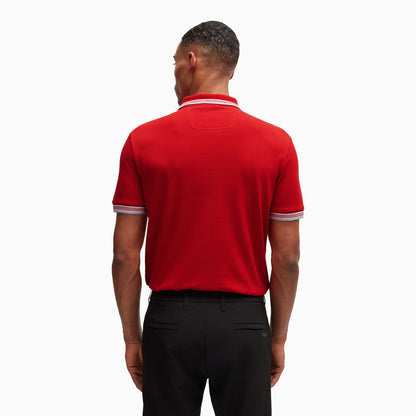 Men's Cotton-Pique Polo Shirt With Contrast Logo