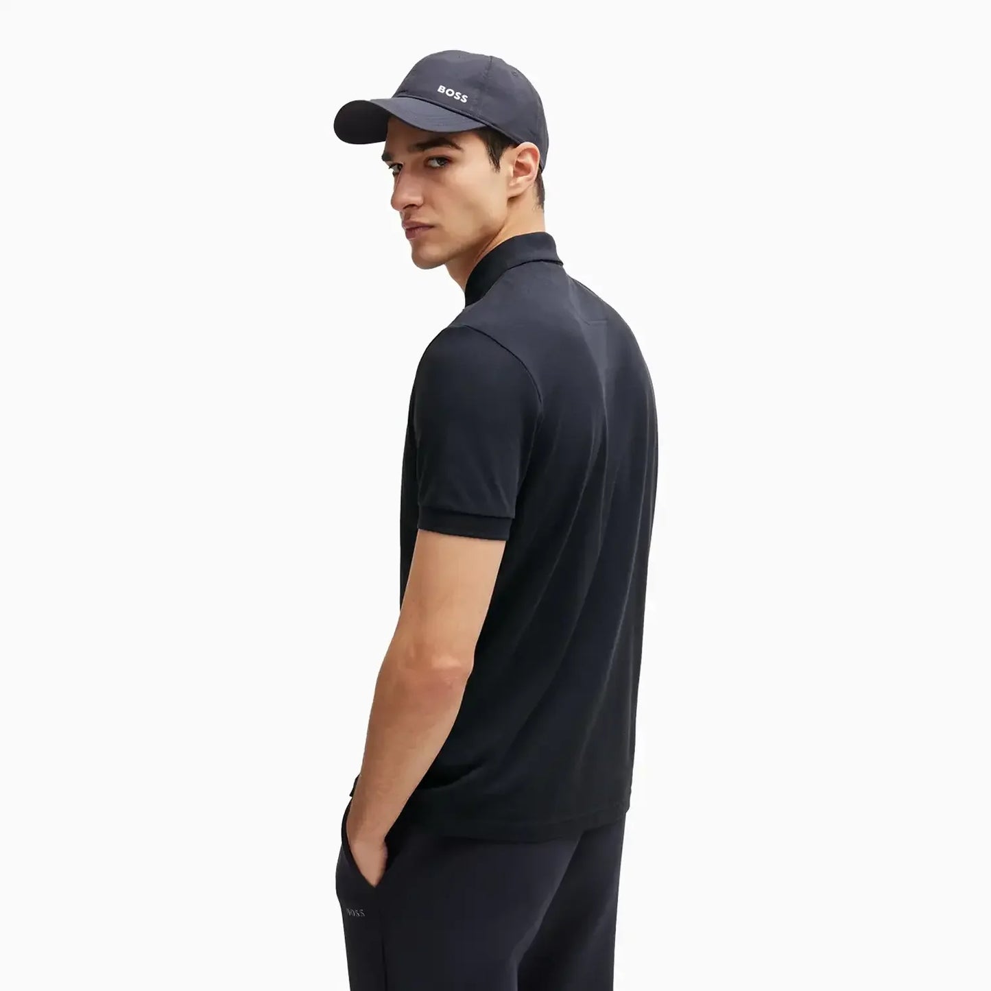 Men's Cotton Piqué Regular Fit Polo Shirt with Tonal Logo