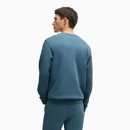 Men's Cotton Terry Relaxed-Fit Sweatshirt With Logo Patch