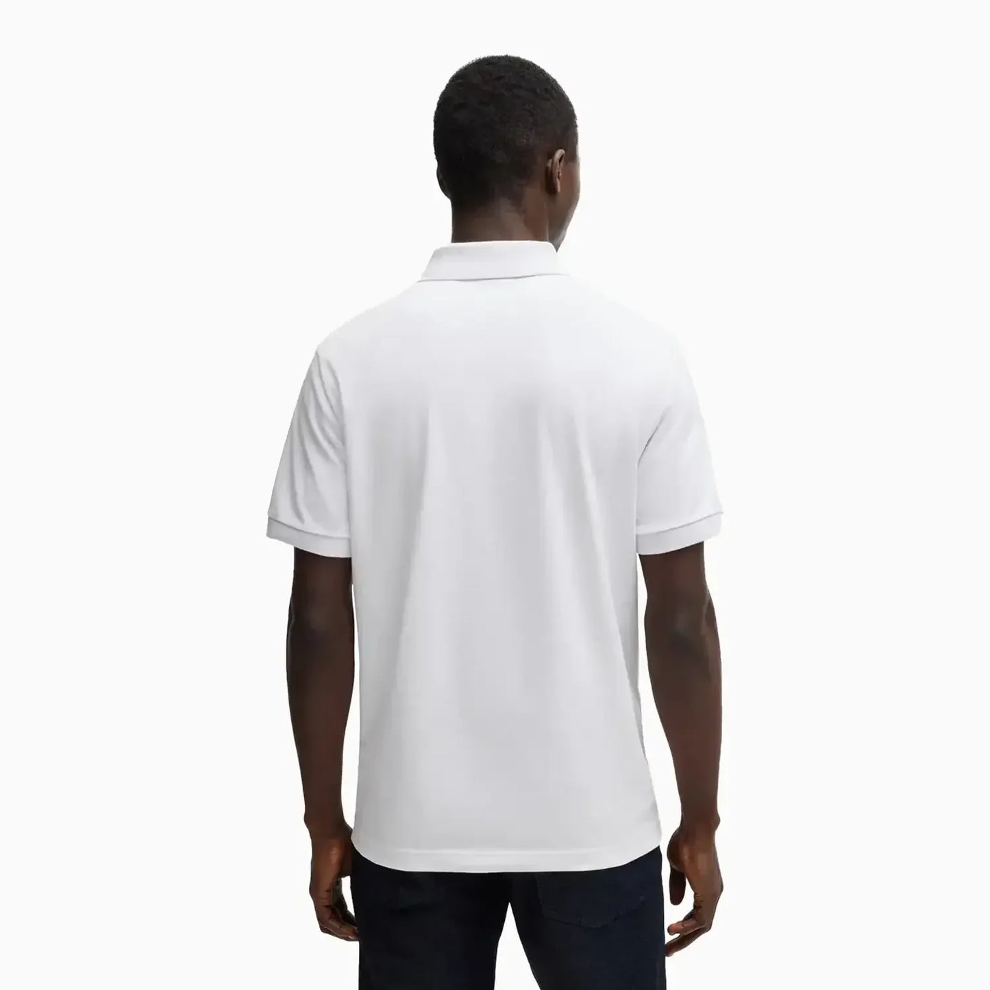 Men's Extra Slim Fit Stretch Polo Shirt With Logo Tape