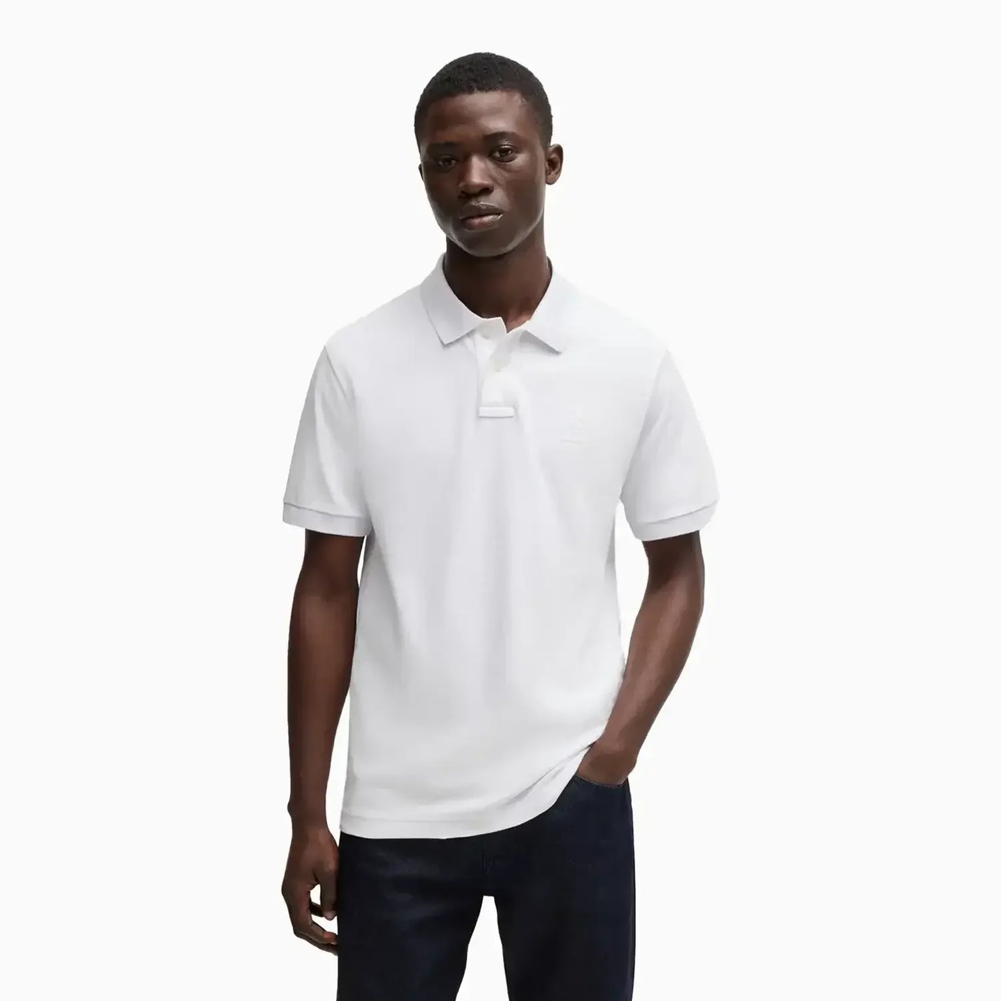 Men's Extra Slim Fit Stretch Polo Shirt With Logo Tape