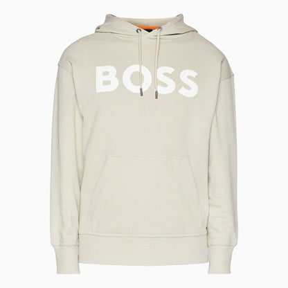 Men's Logo Print Hoodie In French Terry Cotton