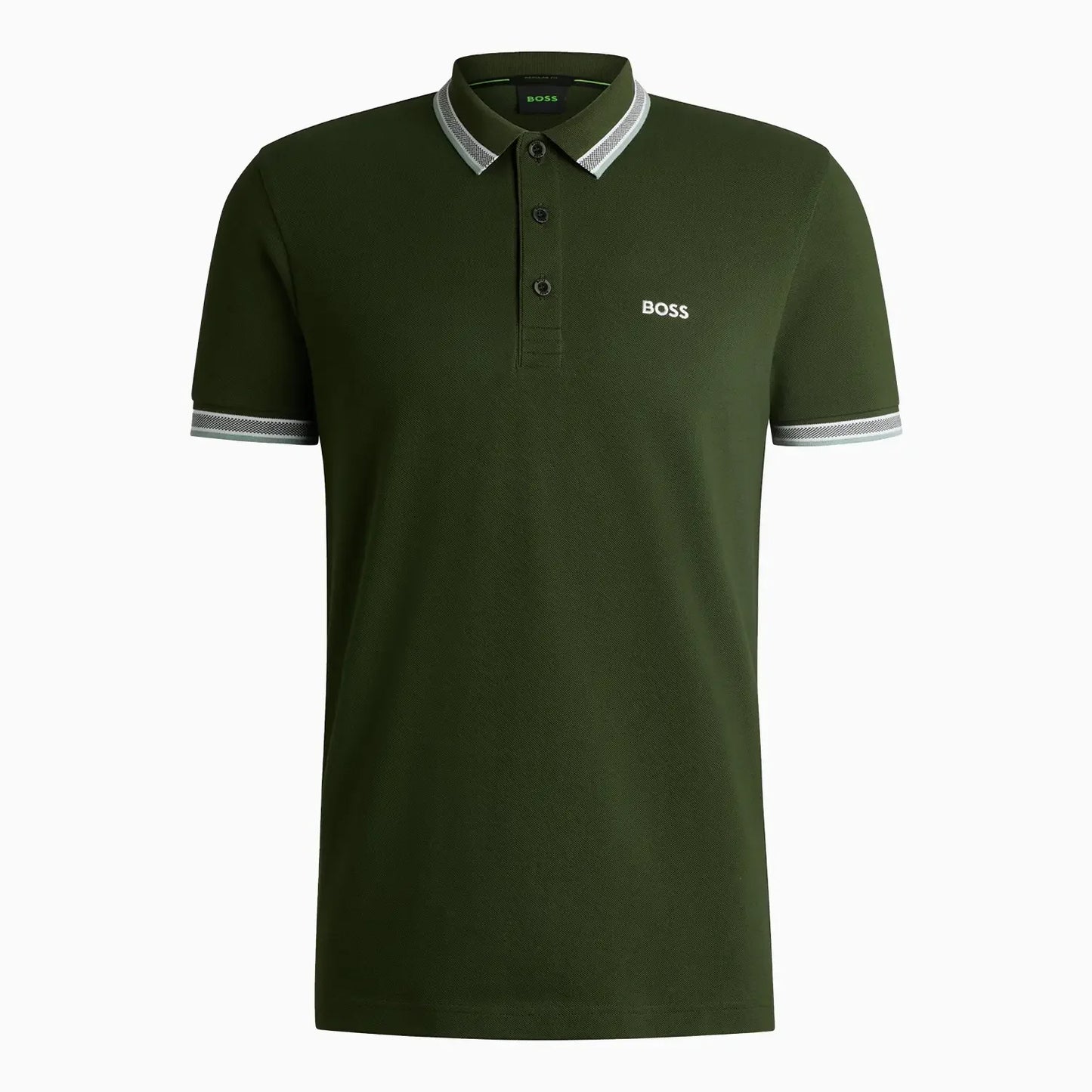 Men's Polo Shirt With Contrast Logo Details
